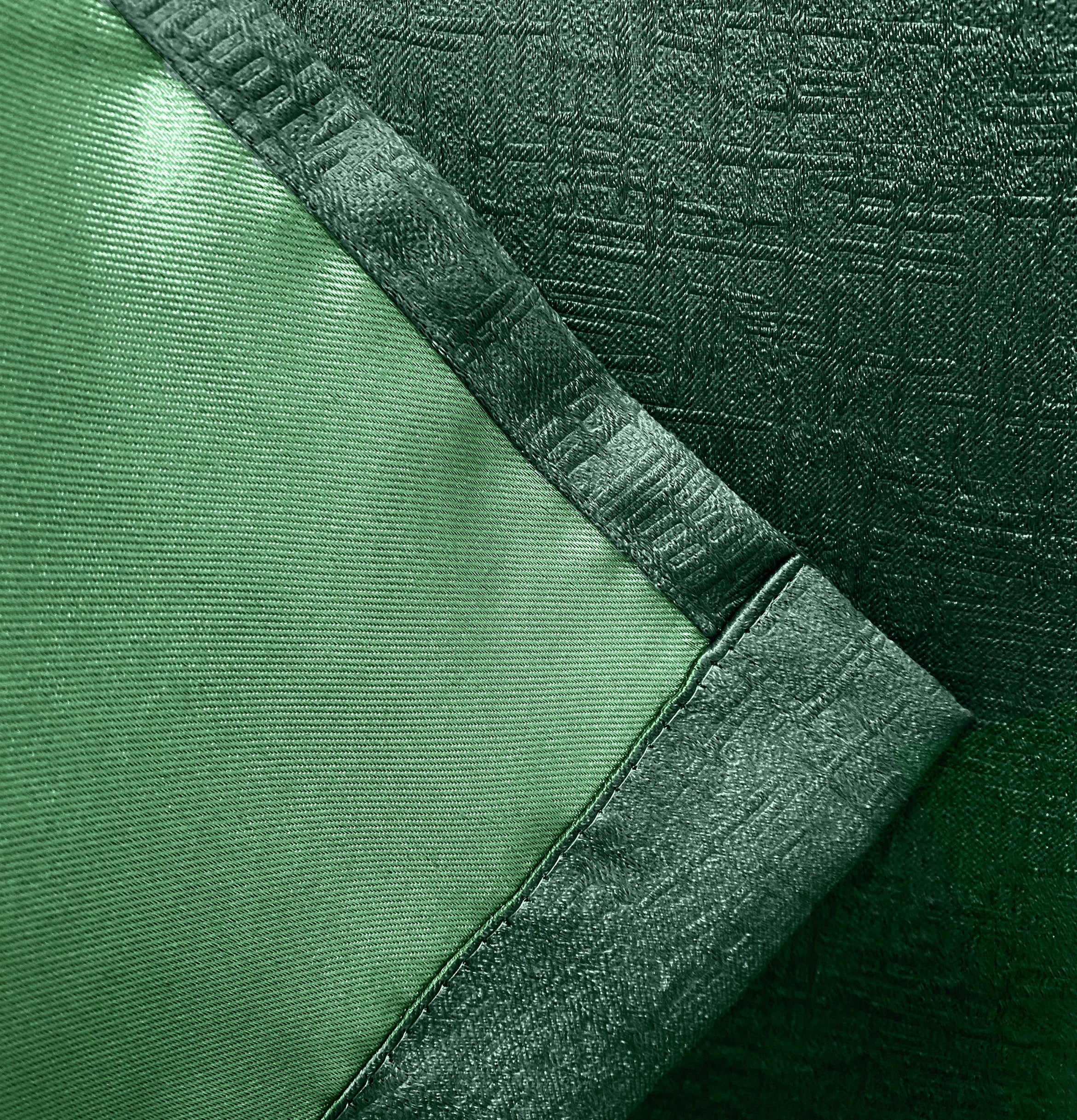 Enhanced Living Vogue Green Eyelet Thermal Noise Reducing Dim Out Curtains - Pair - Image 5
