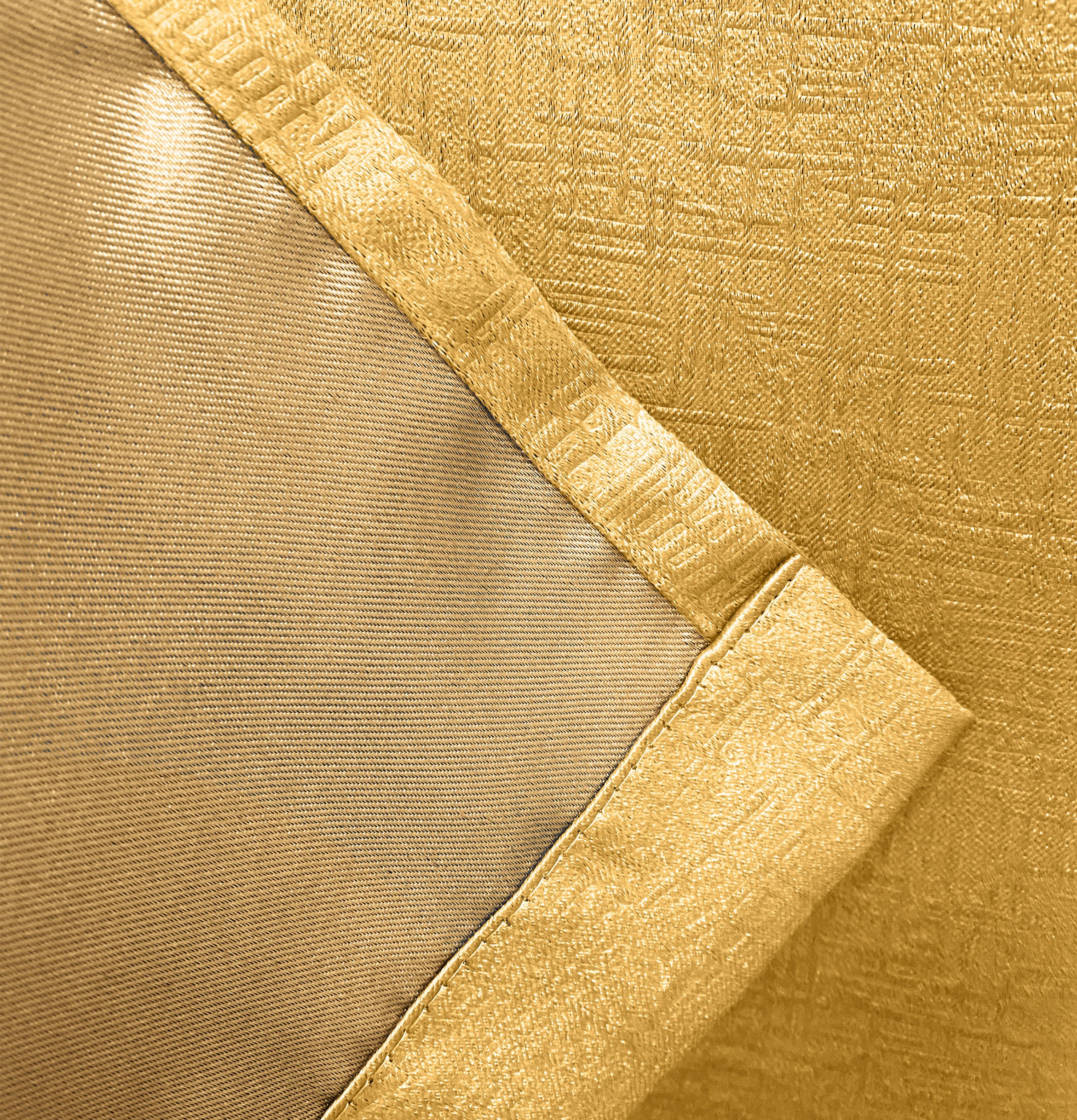 Enhanced Living Vogue Ochre Eyelet Thermal Noise reducing Dim Out Curtains - Pair - Image 5