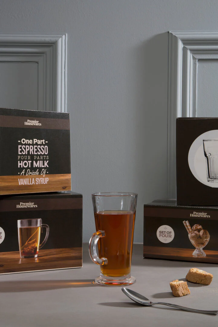 Euri Clear Tall Glass Mugs Set Of 4 - Image 10