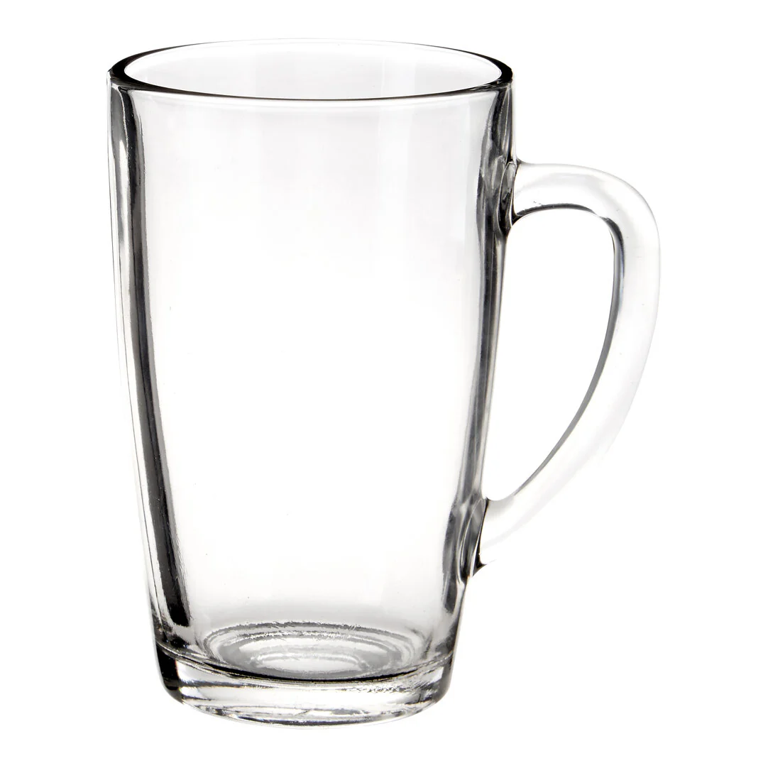 Euri Clear Tall Glass Mugs Set Of 4 - Image 3