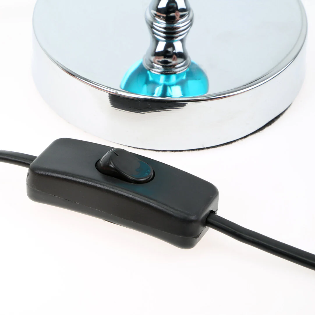 Evaine Teal Acrylic Ball Table Lamp - Image 3