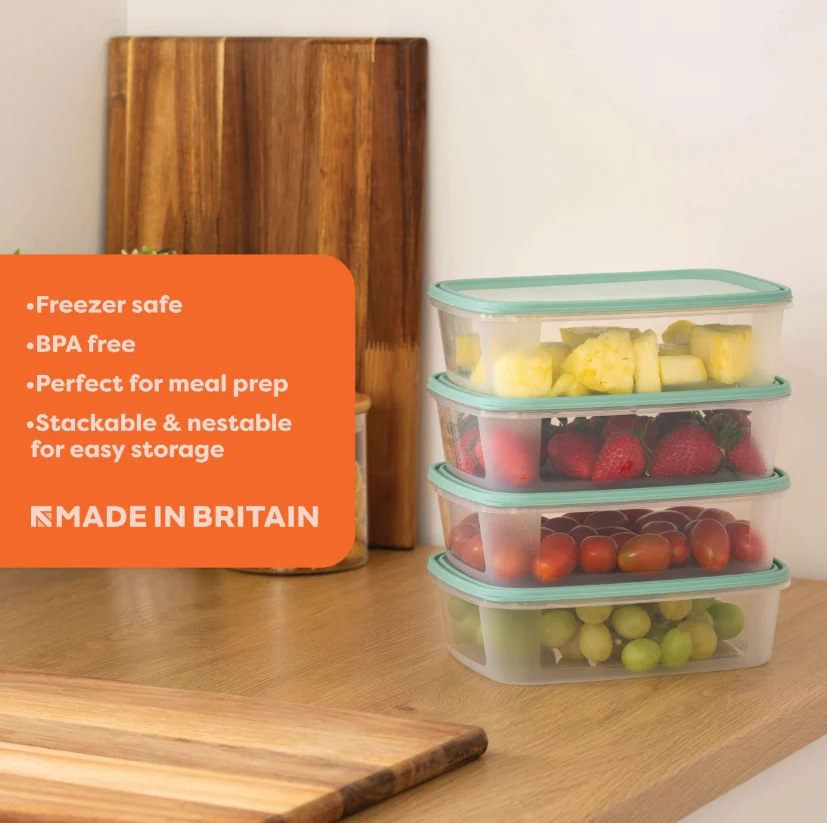 Everyday Set Of 4 1L Food Boxes - Image 3