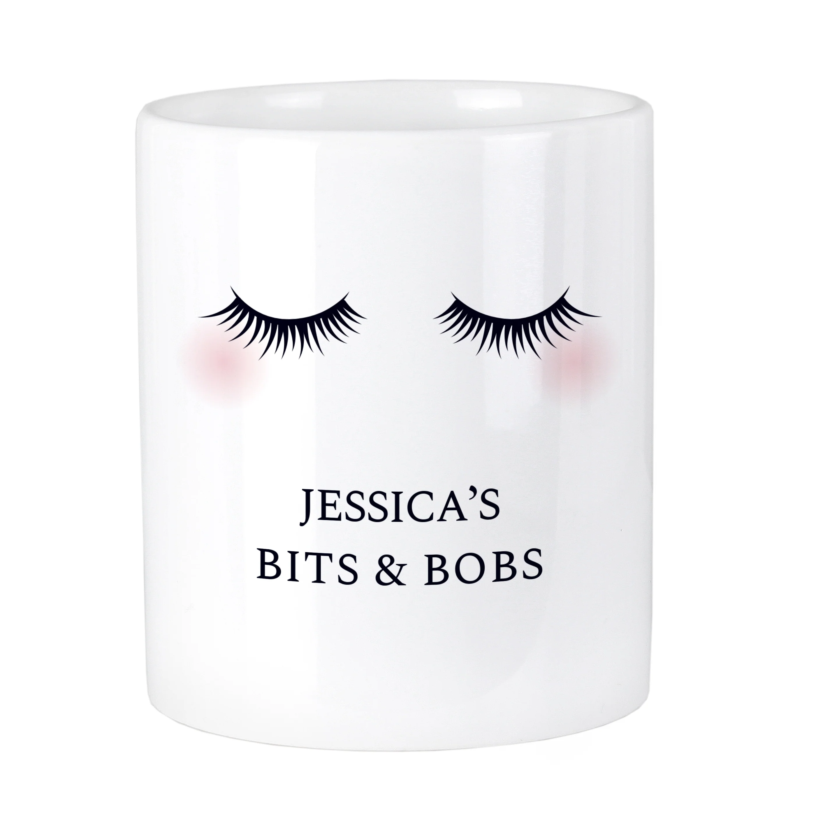Eyelashes Ceramic Storage Pot - Image 5