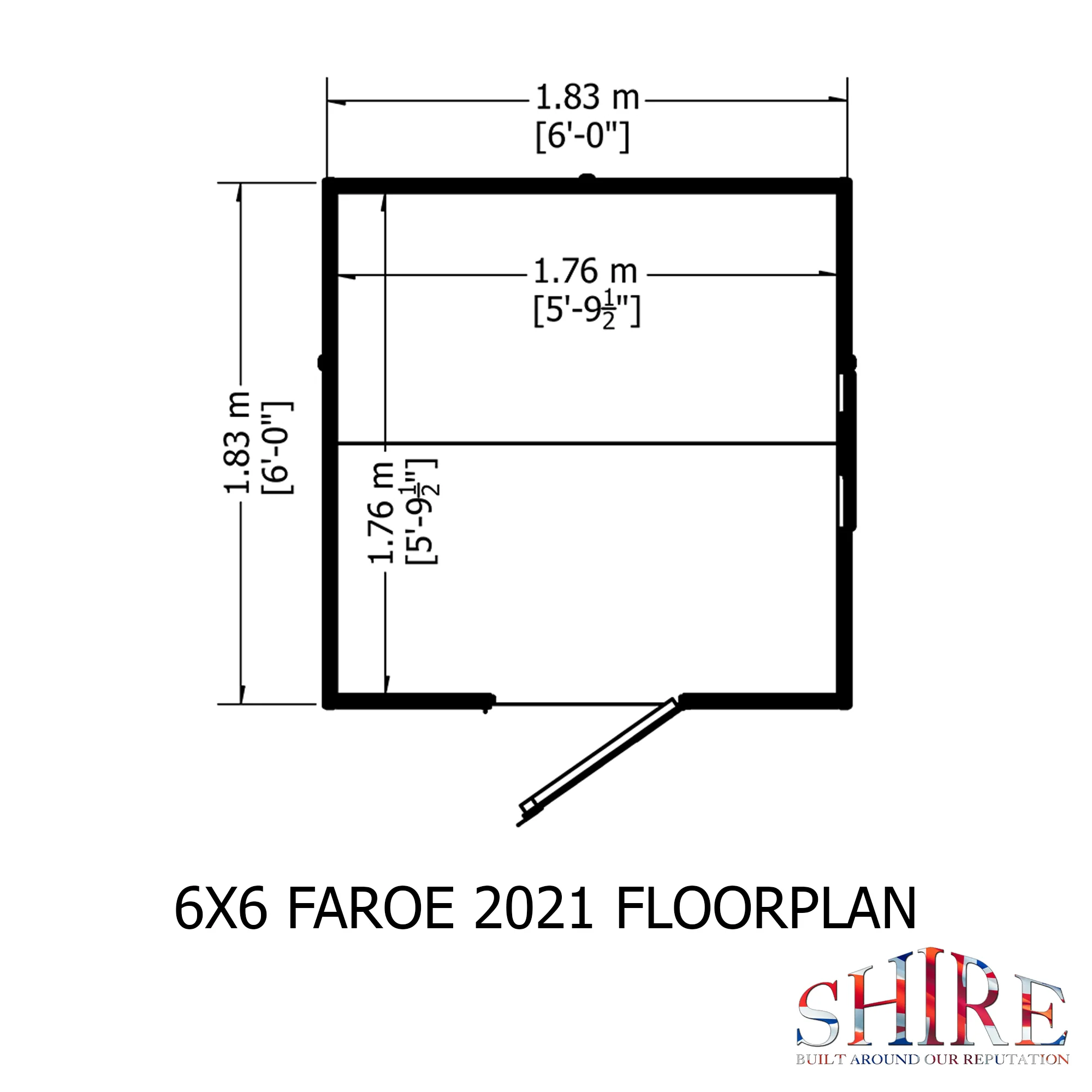 Faroe 6 X 6 Shiplap Apex Shed - Image 7
