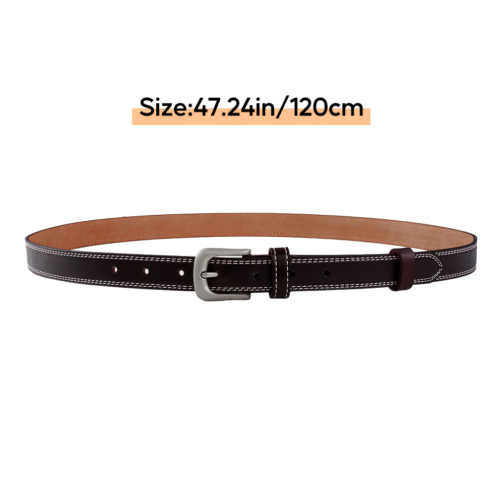 Fashion Pin Buckle Leather Belt Accessory - Image 5