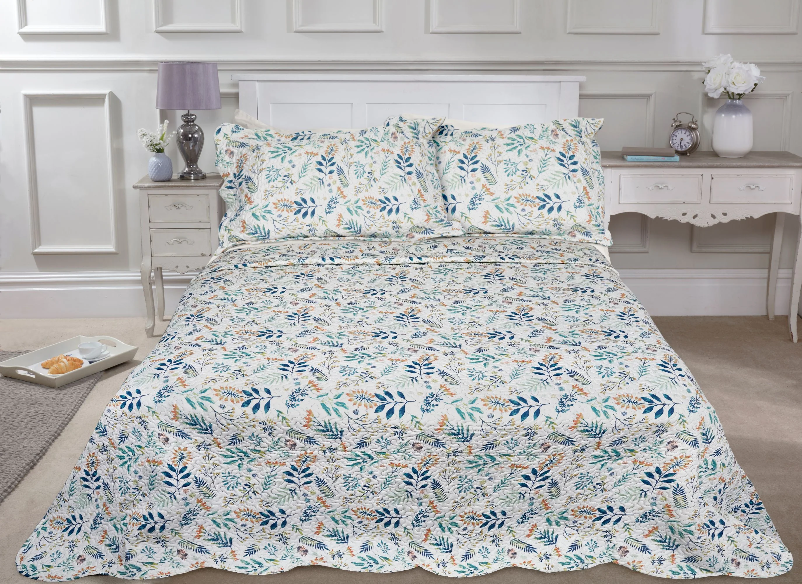 Fernley - Quilted Patchwork Bedspread Set - Image 2