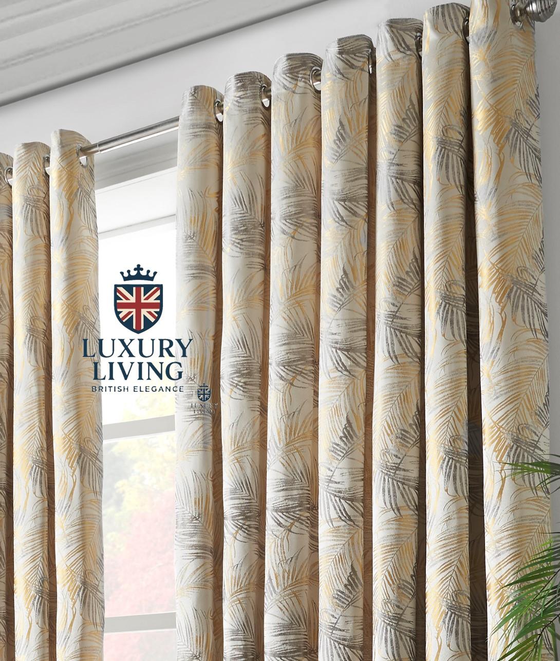 Fiji Jacquard Ring Top Curtains - Image 3