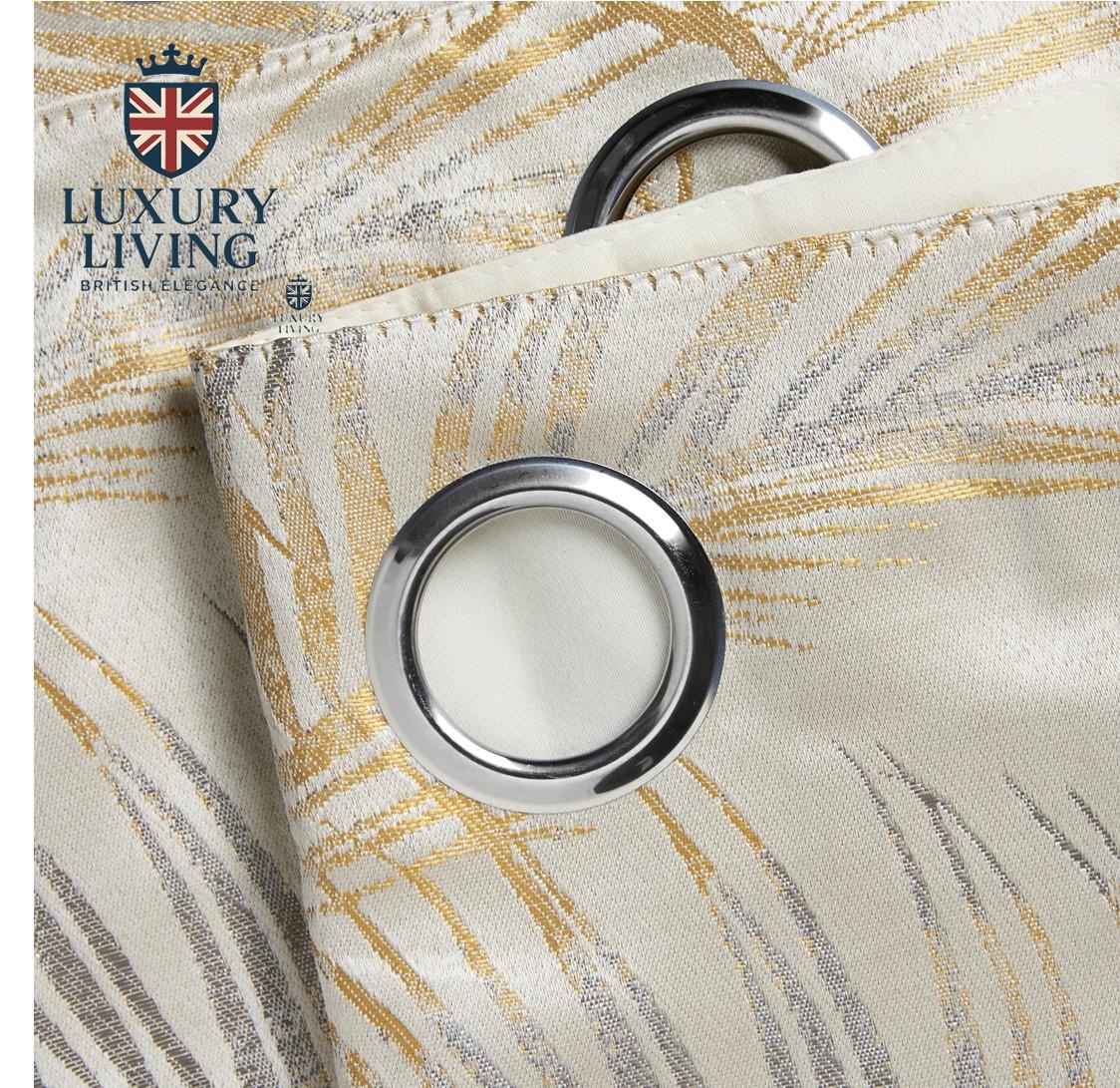 Fiji Jacquard Ring Top Curtains - Image 6