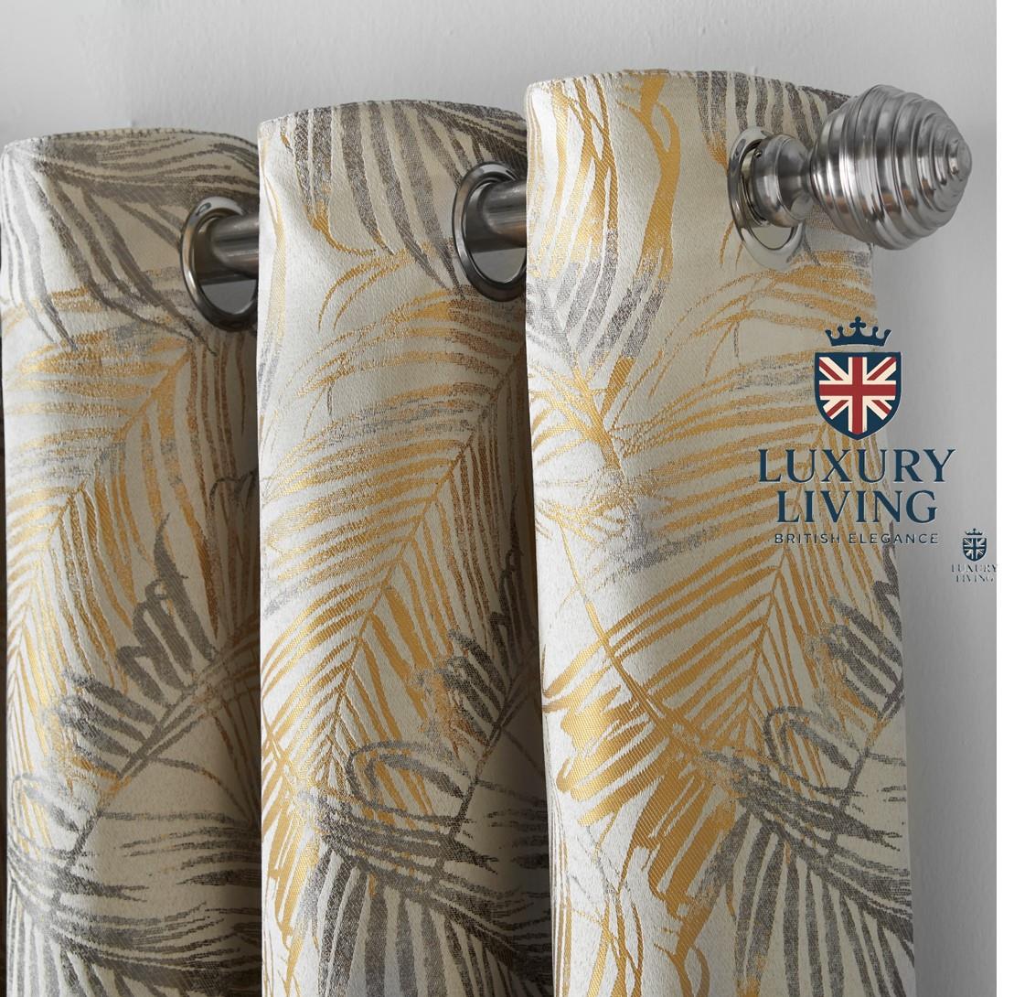 Fiji Jacquard Ring Top Curtains - Image 7