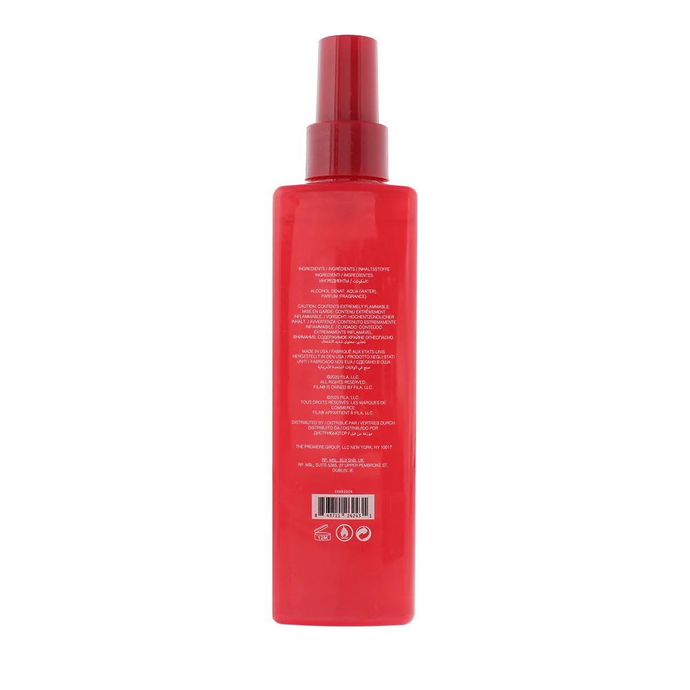Fila Red For Men Refreshing Body Spray 250ml - Image 2