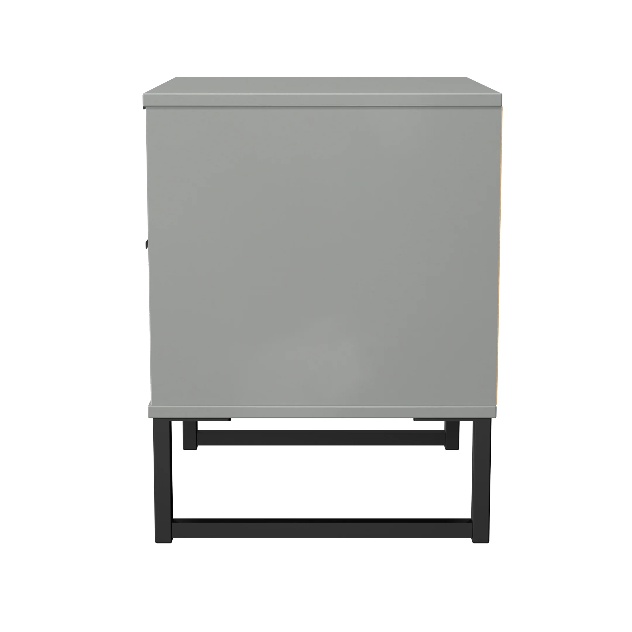 Fluted 2 Drawer Bedside in Dusk Grey - Ready Assembled - Image 3