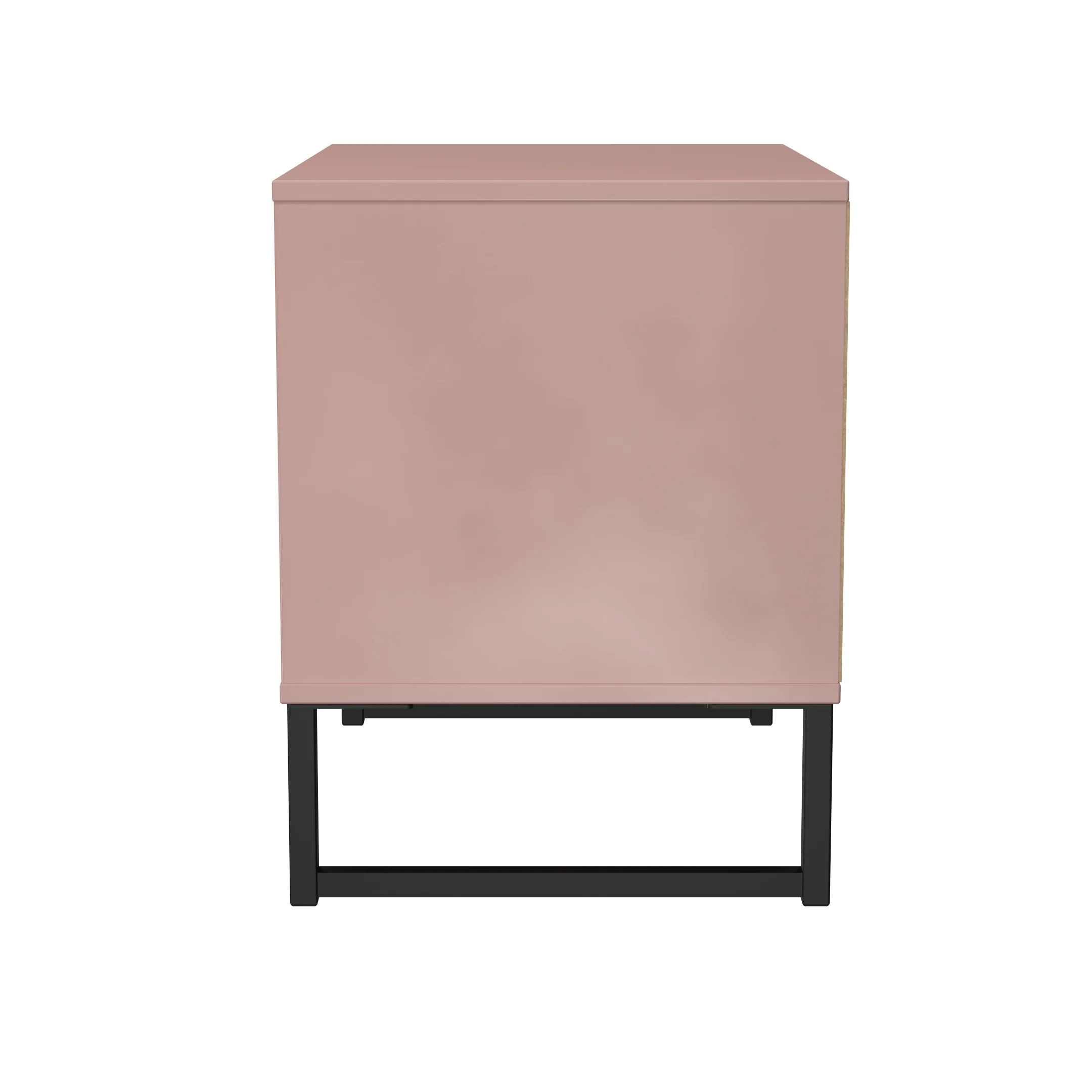 Fluted 2 Drawer Side Table in Kobe Pink - Ready Assembled - Image 3