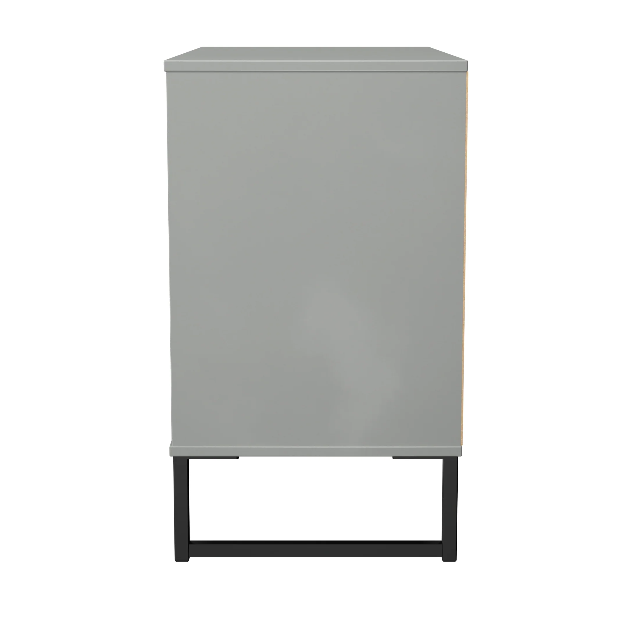 Fluted 3 Drawer Chest in Dusk Grey - Ready Assembled - Image 3