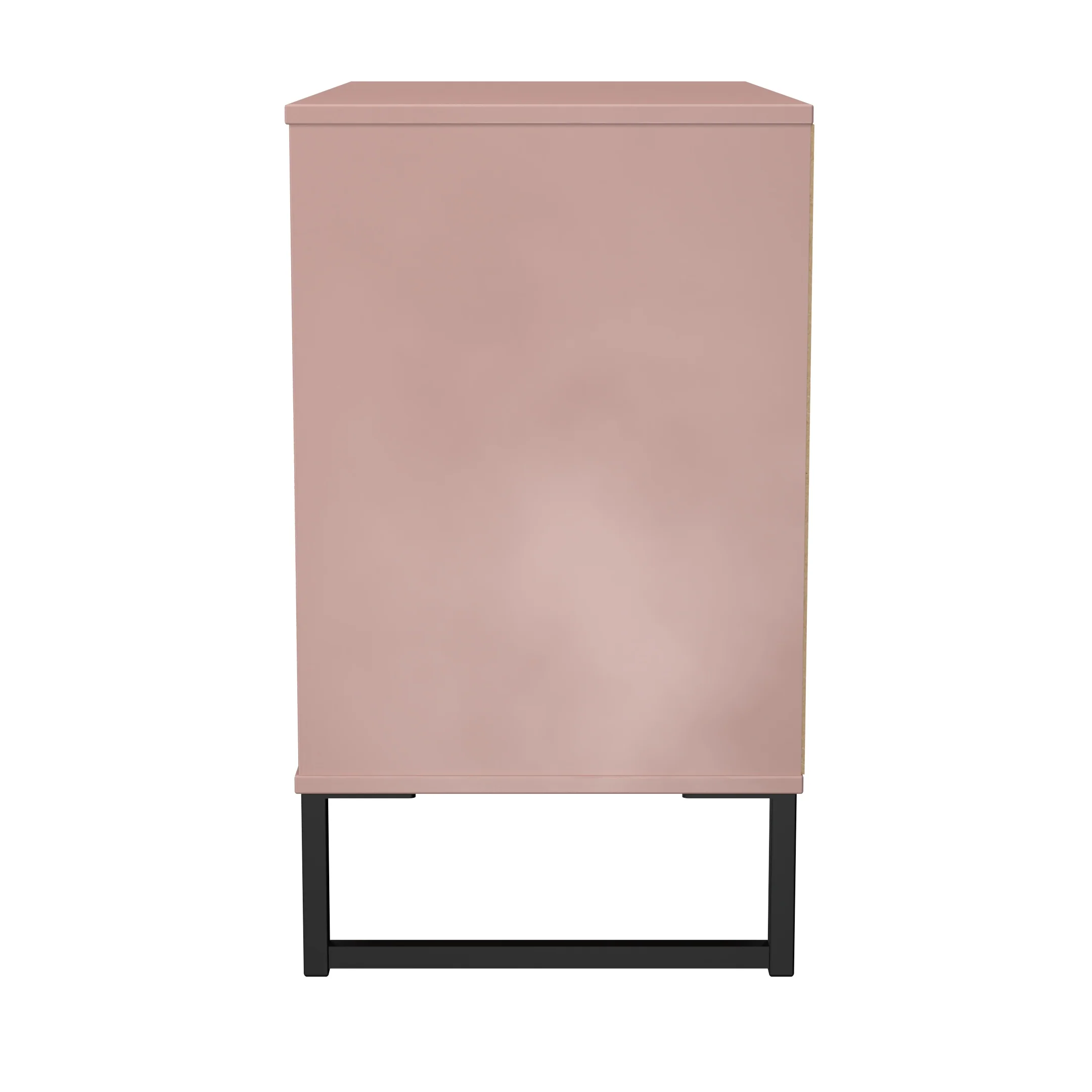 Fluted 3 Drawer Chest in Kobe Pink - Ready Assembled - Image 3