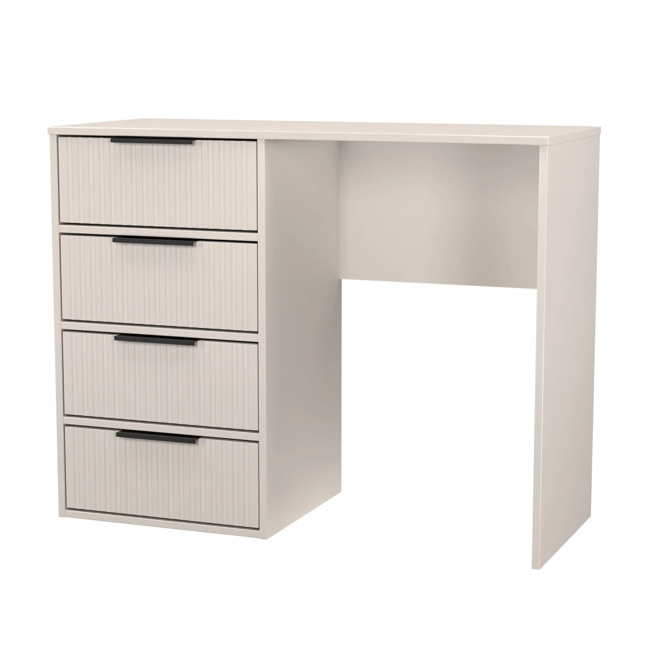 Fluted 4 Drawer Vanity in Kashmir Matt - Ready Assembled - Image 3