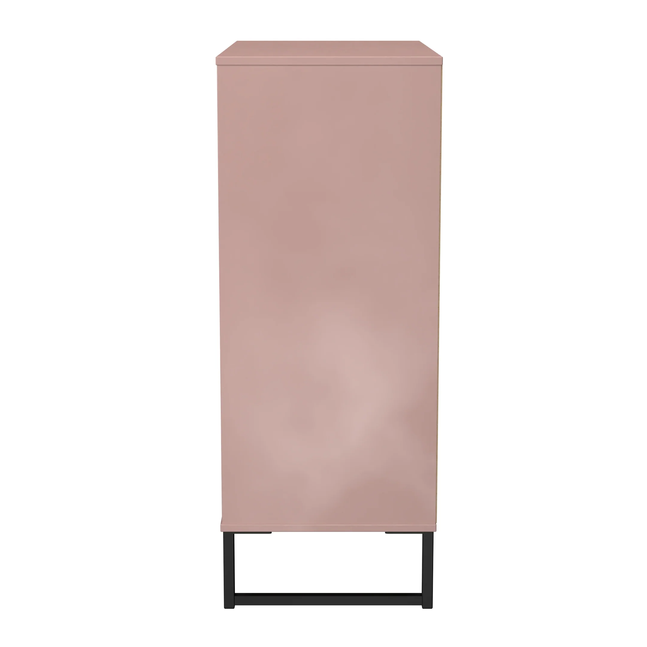 Fluted 5 Drawer Chest in Kobe Pink - Ready Assembled - Image 3