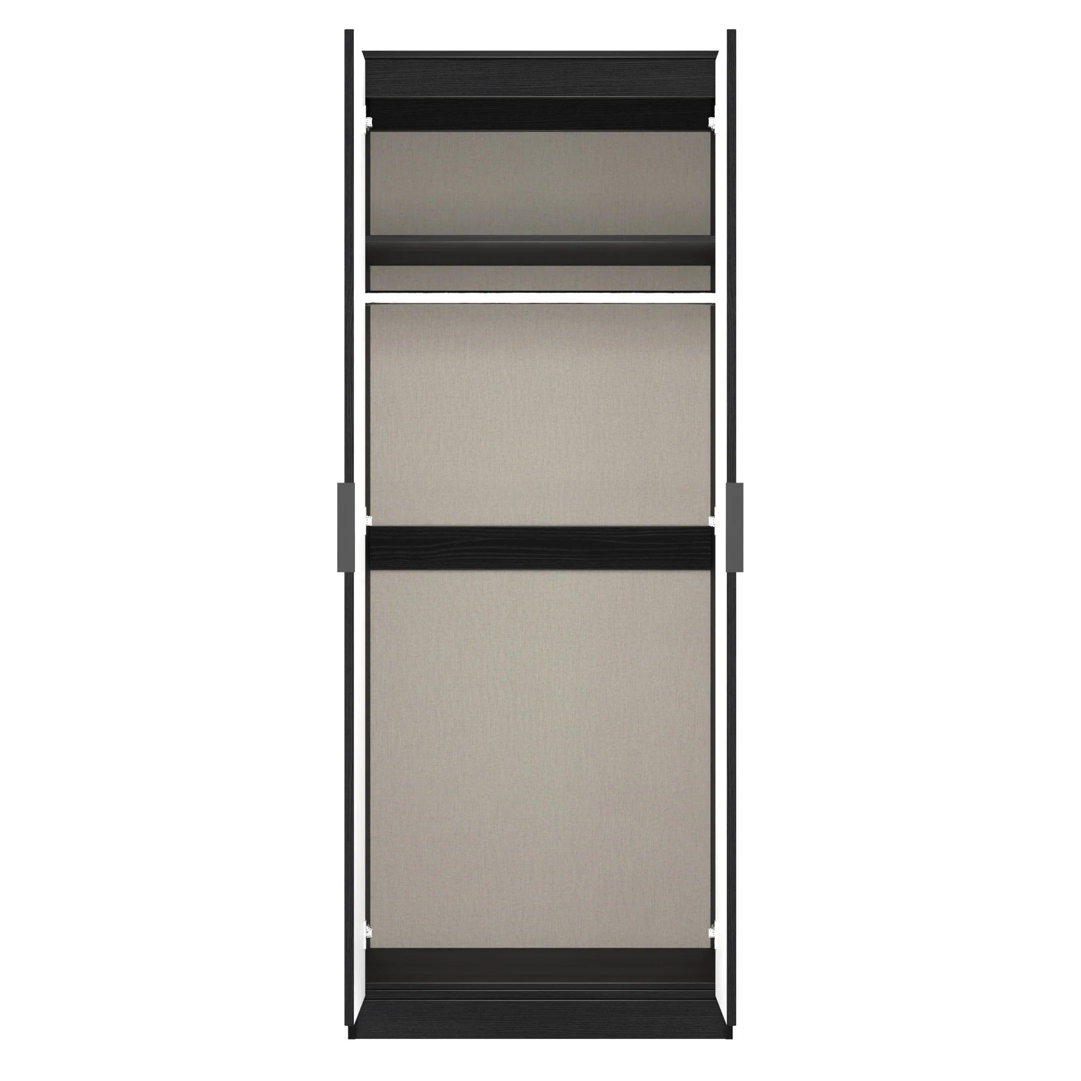 Fluted Double Wardrobe in Black Ash - Ready Assembled - Image 7