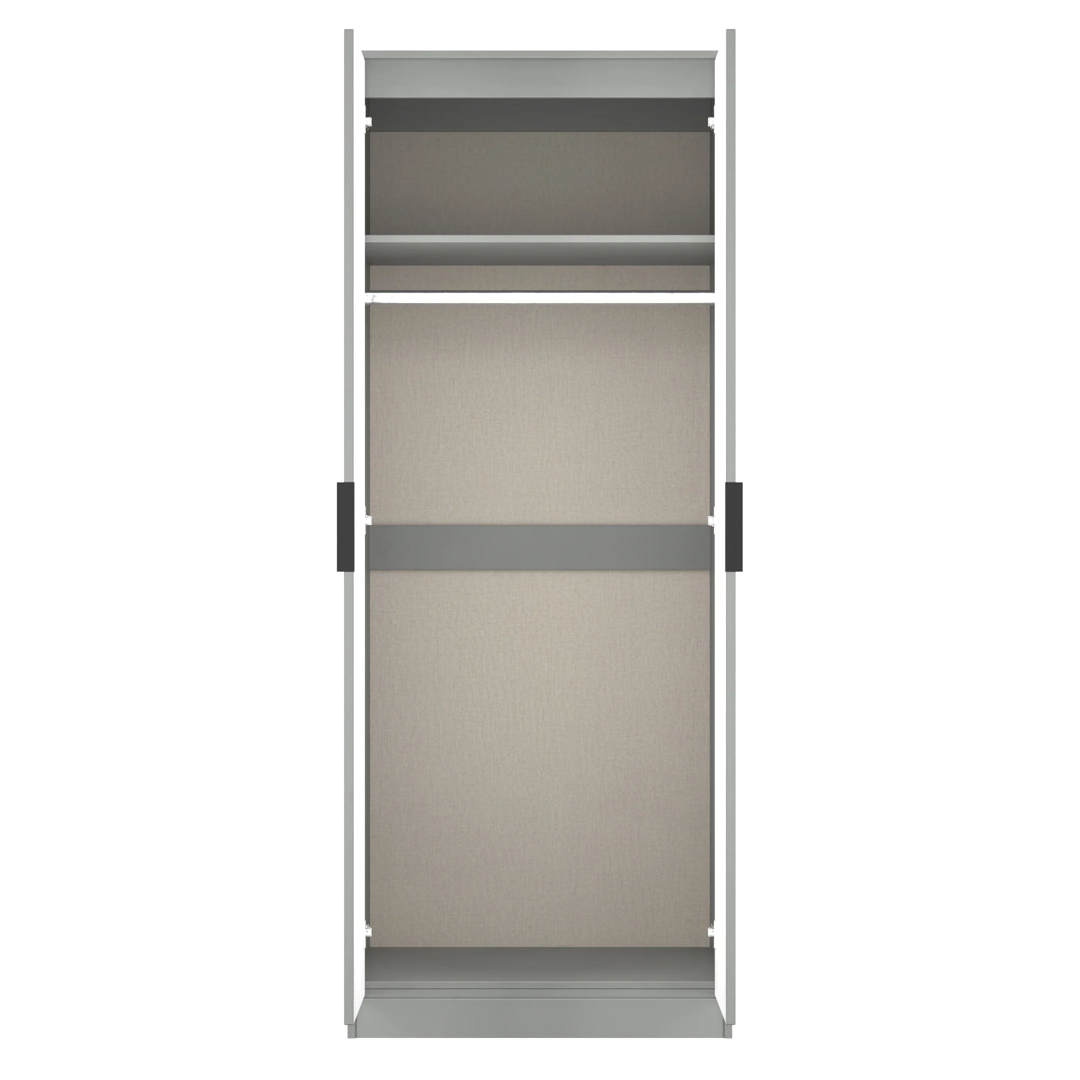 Fluted Double Wardrobe in Dusk Grey - Ready Assembled - Image 7