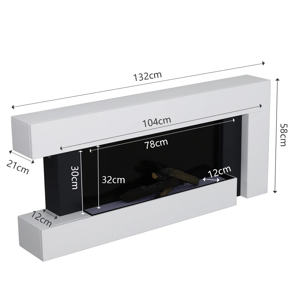 Freestanding Electric Fireplace Mantel - Image 7