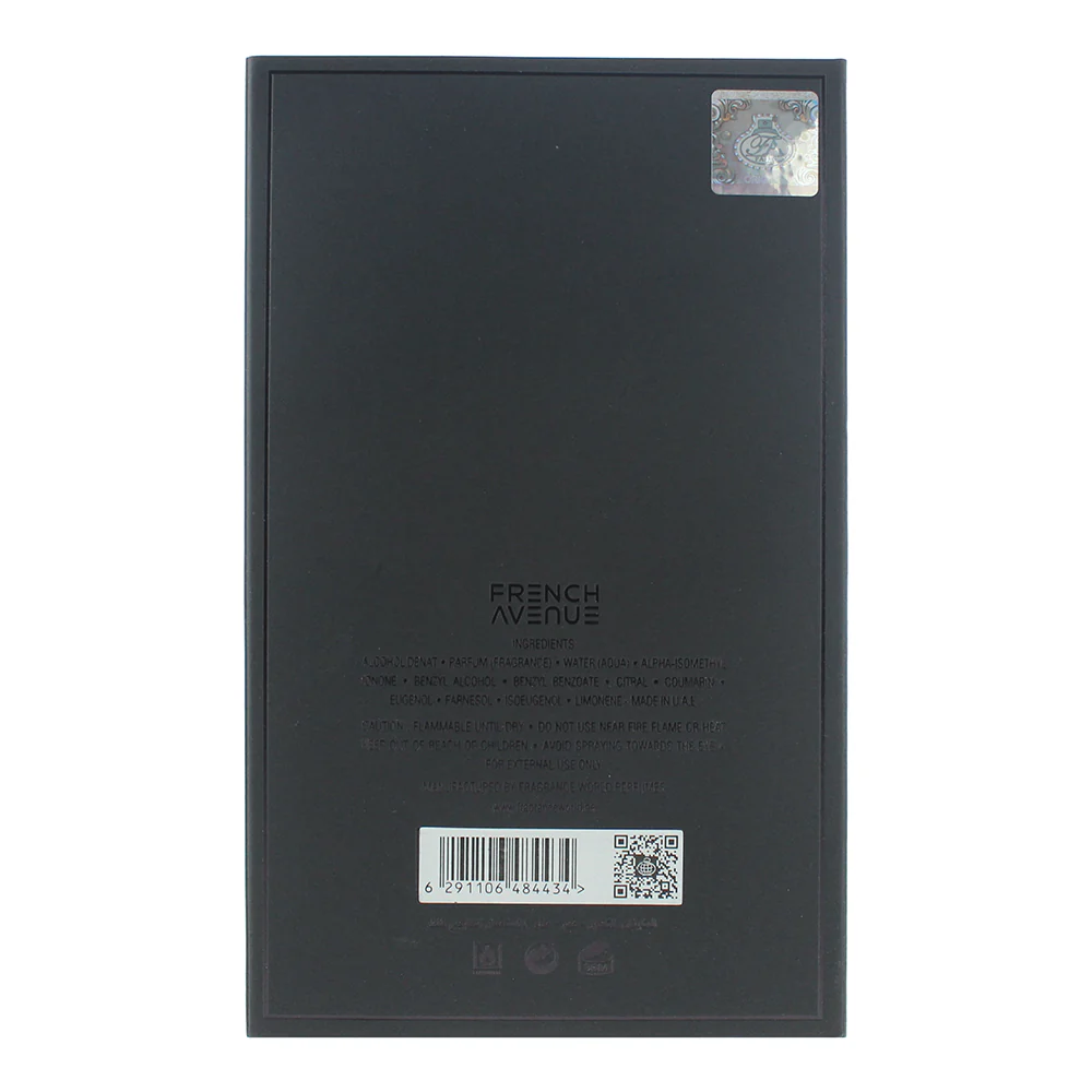 French Avenue Black Kabul Eau De Parfum 60ml - Image 2