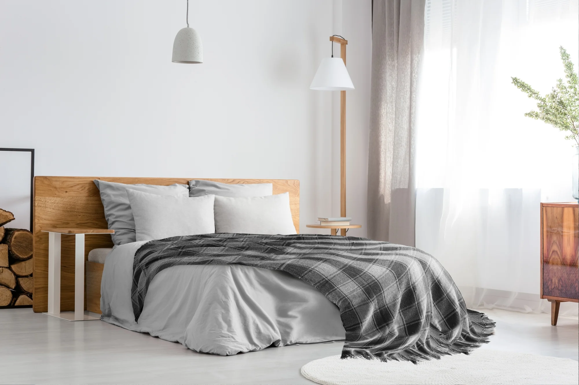 Frisco - Recycled Cotton Throw in Charcoal (90" x 100") - Image 7