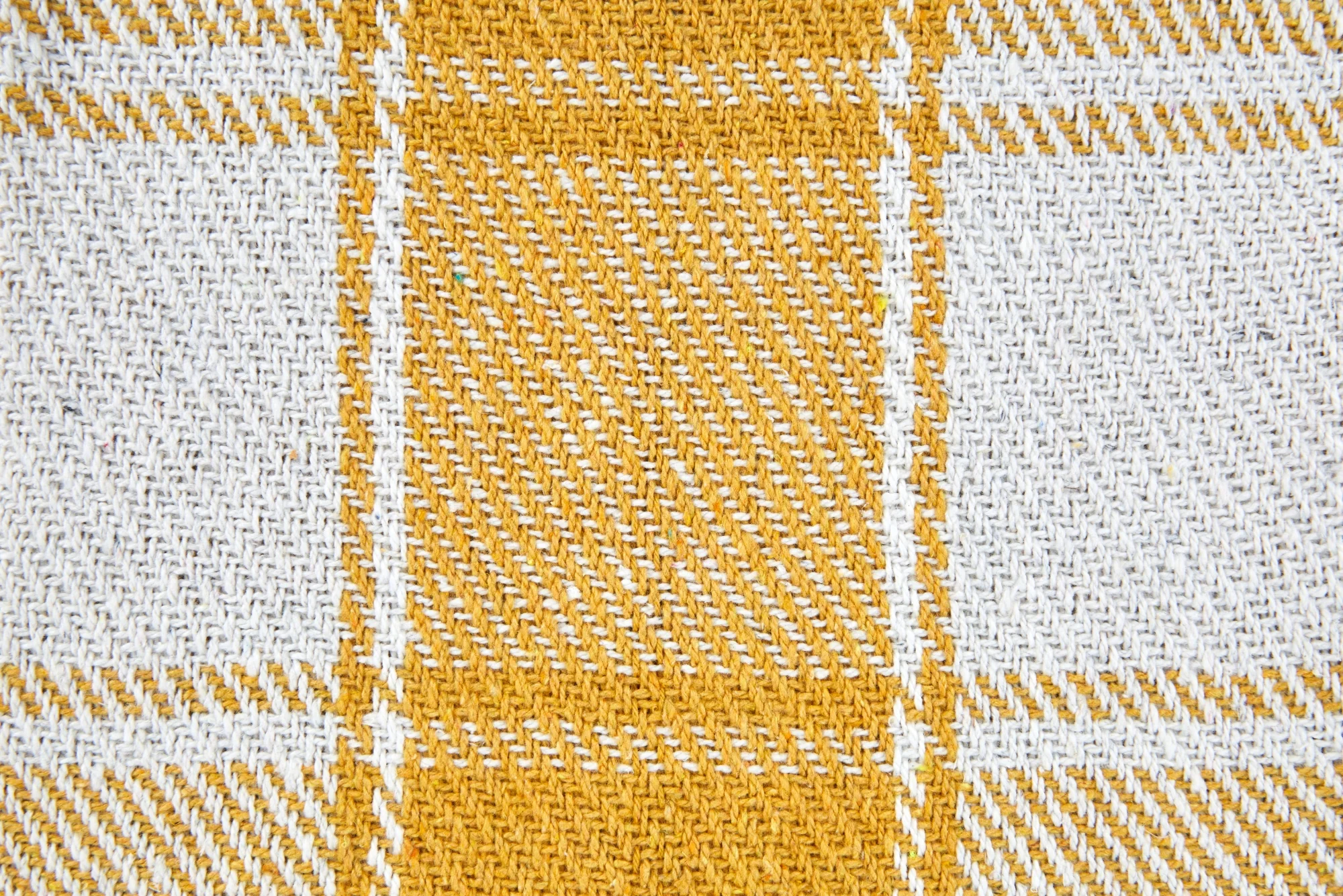 Frisco - Recycled Cotton Throw in Ochre (90" x 100") - Image 6