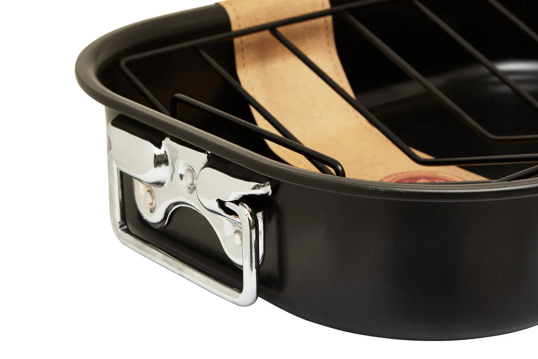 From Scratch Large Black Roasting Tin With Rack - Image 6