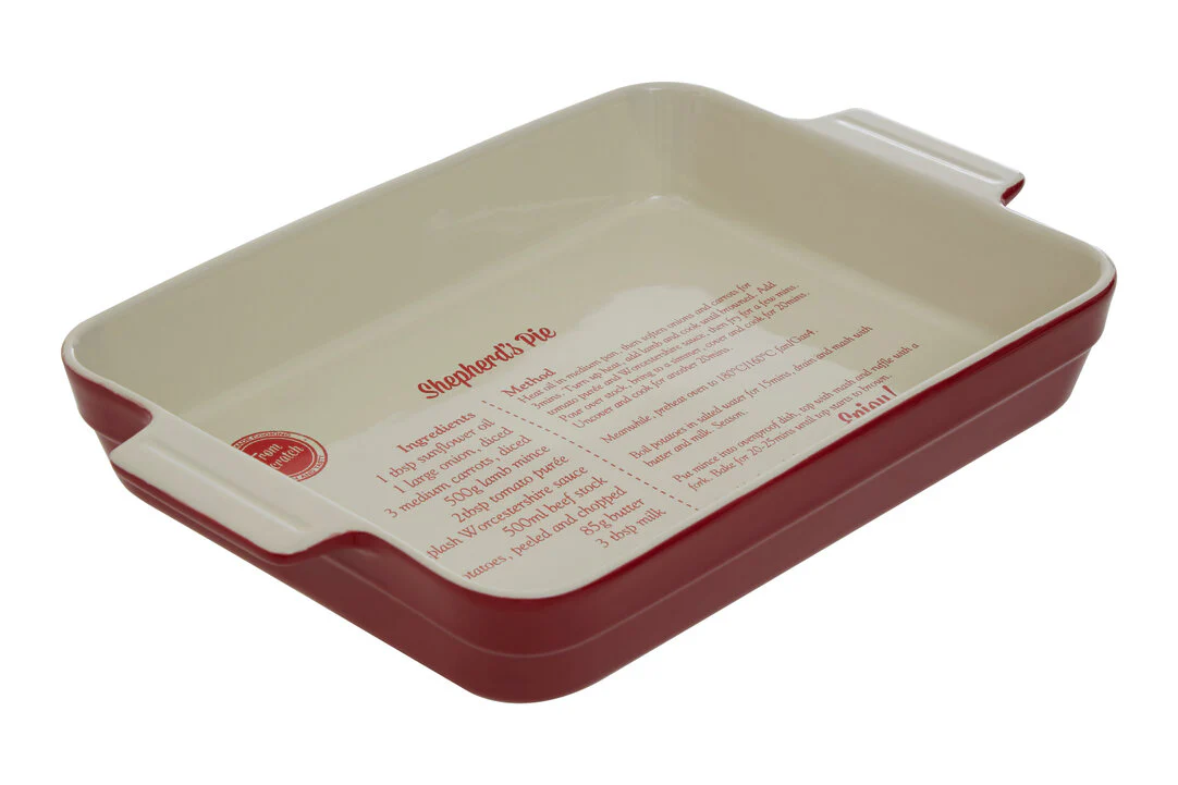 From Scratch Red Stoneware Rectangular Baking Dish - Image 3
