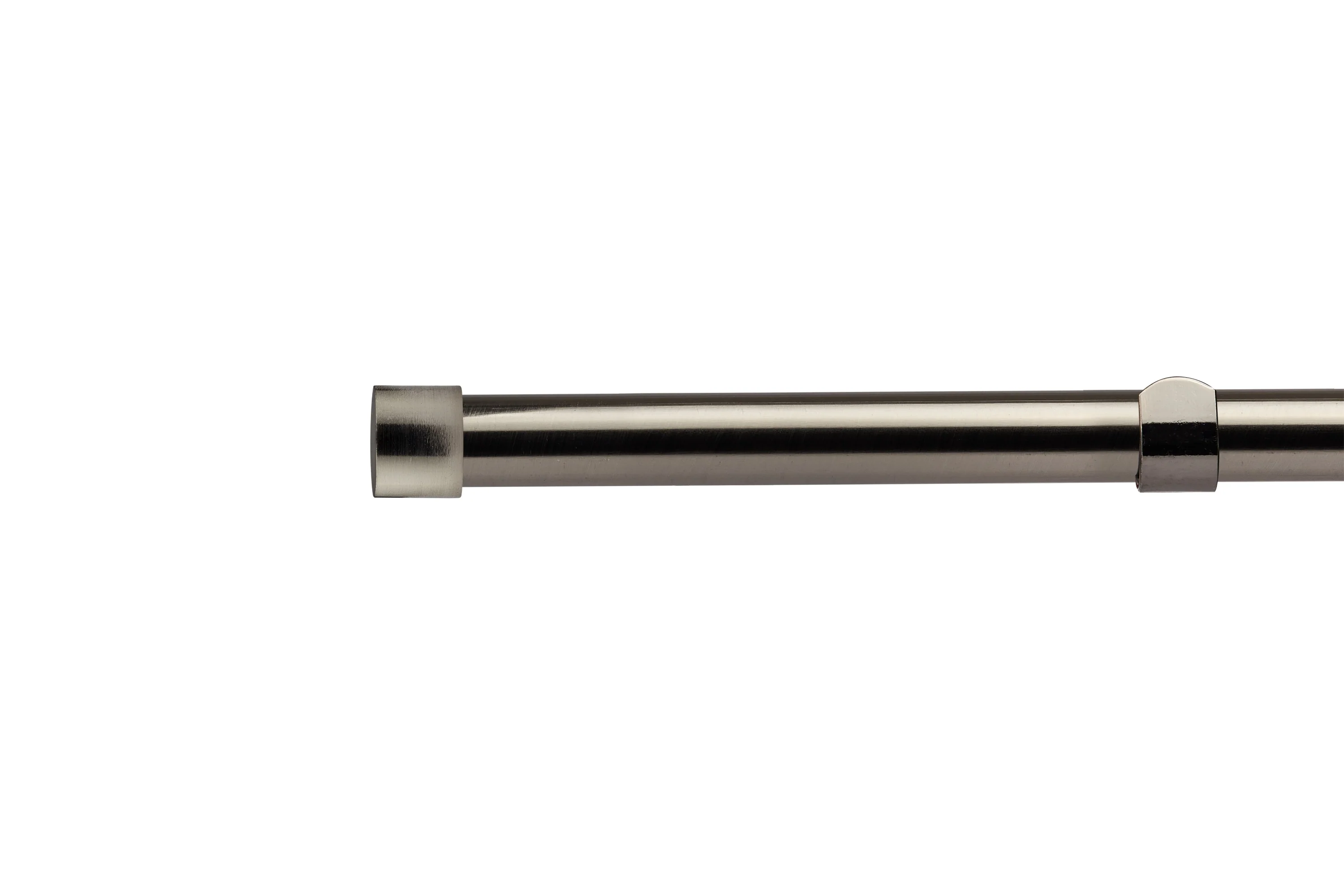 Full Stop - Extendable Curtain Pole with pair of end finials in Black Silk - Image 2