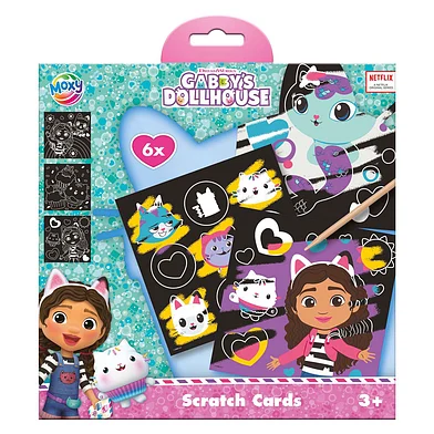 Gabby Dollhouse 6 Scratch Cards