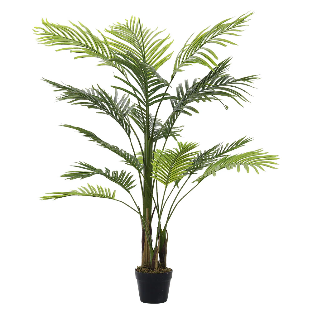Garden Sanctuary 130cm Artificial Bamboo Palm Tree Plant in Pot Indoor Living Room Plant Decor - Image 5