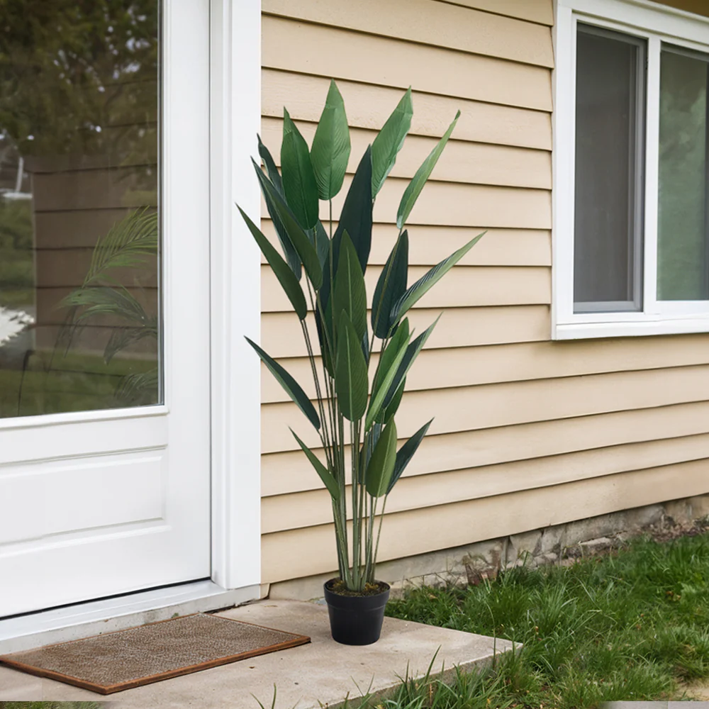 Garden Sanctuary 160cm Artificial Bird of Paradise Plant Fake Tropical Tree in Pot - Image 4