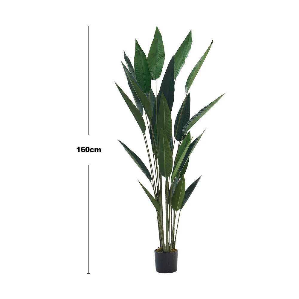 Garden Sanctuary 160cm Artificial Bird of Paradise Plant Fake Tropical Tree in Pot - Image 5