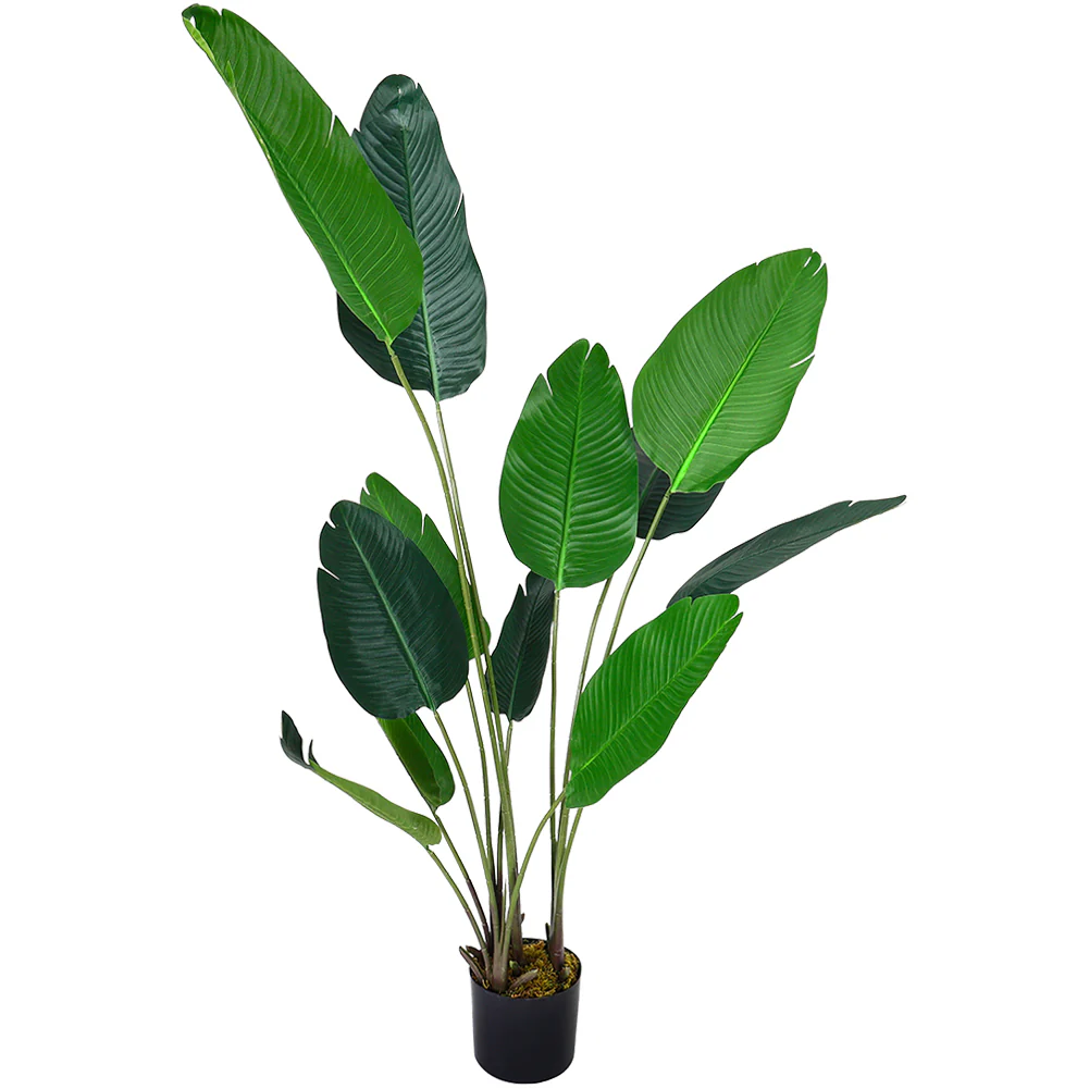 Garden Sanctuary 180 cm Tall Artificial Banana Leaf Tree Faux Large Plants in Pot - Image 6