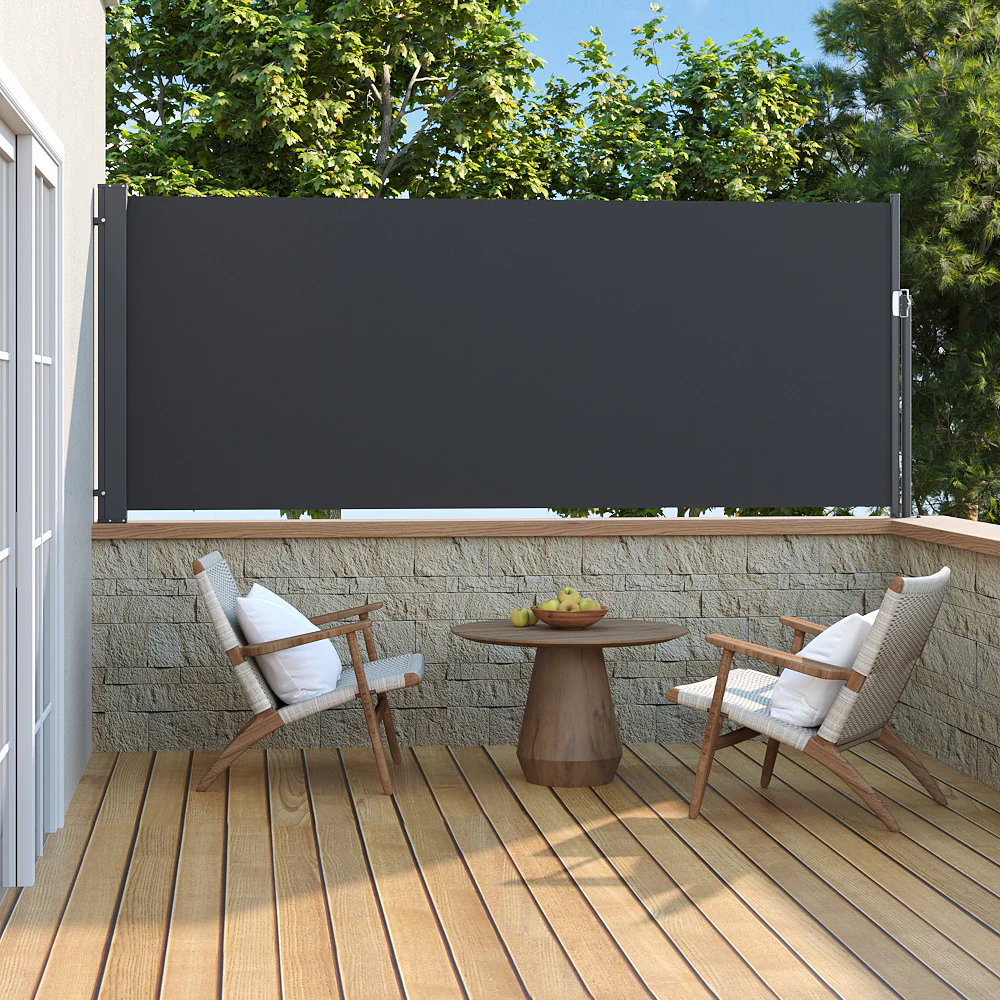 Garden Sanctuary 300cm Outdoor Patio Retractable Side Awning Balcony Sunshade Blind - Image 2