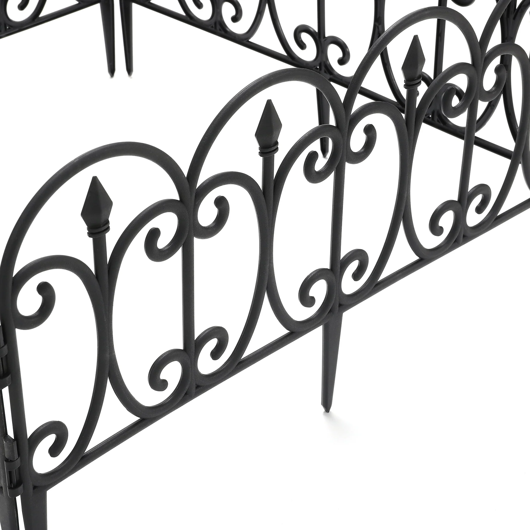 Garden Sanctuary 6pcs Outdoor Picket Fence Decorative Garden Border Edging - Image 3