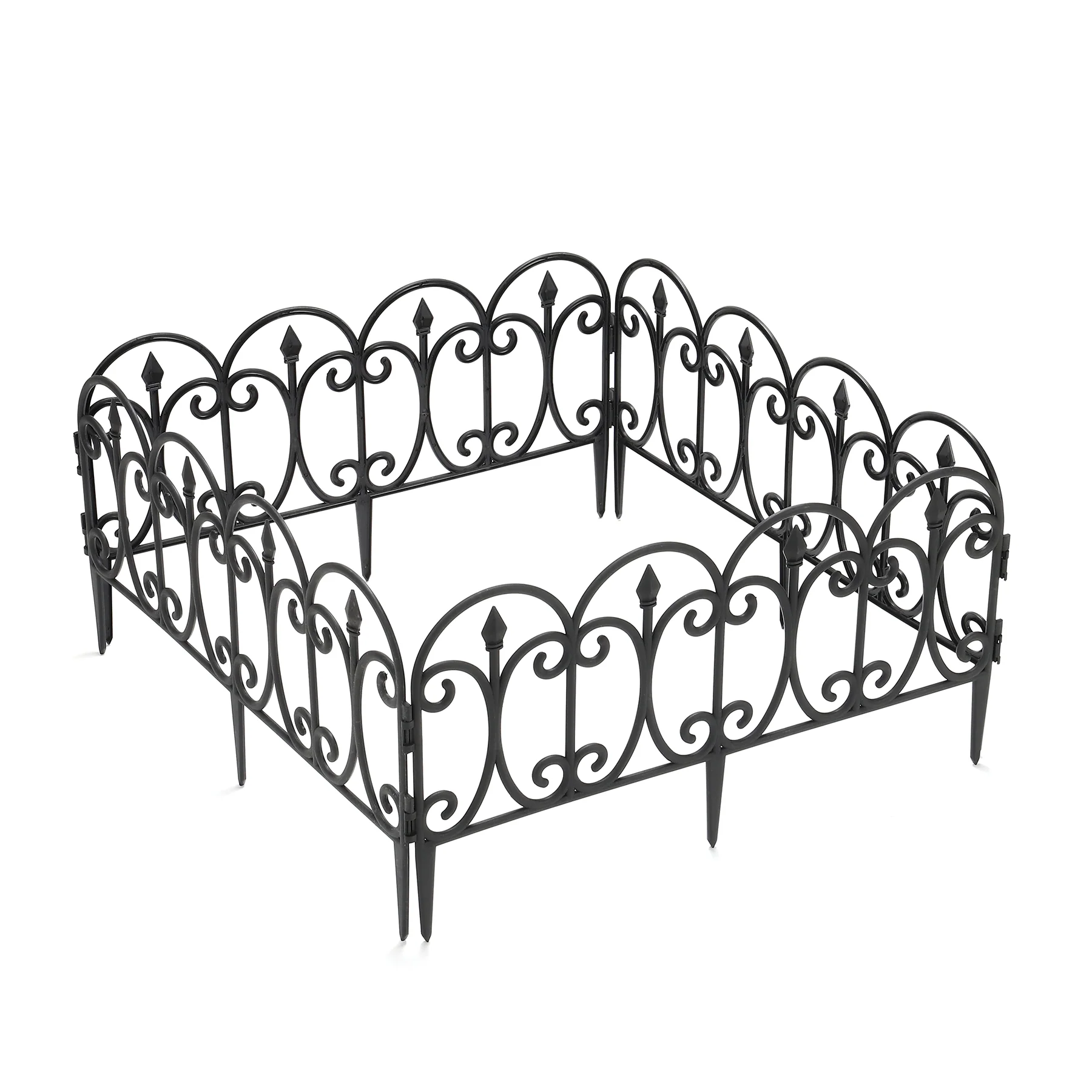 Garden Sanctuary 6pcs Outdoor Picket Fence Decorative Garden Border Edging - Image 5