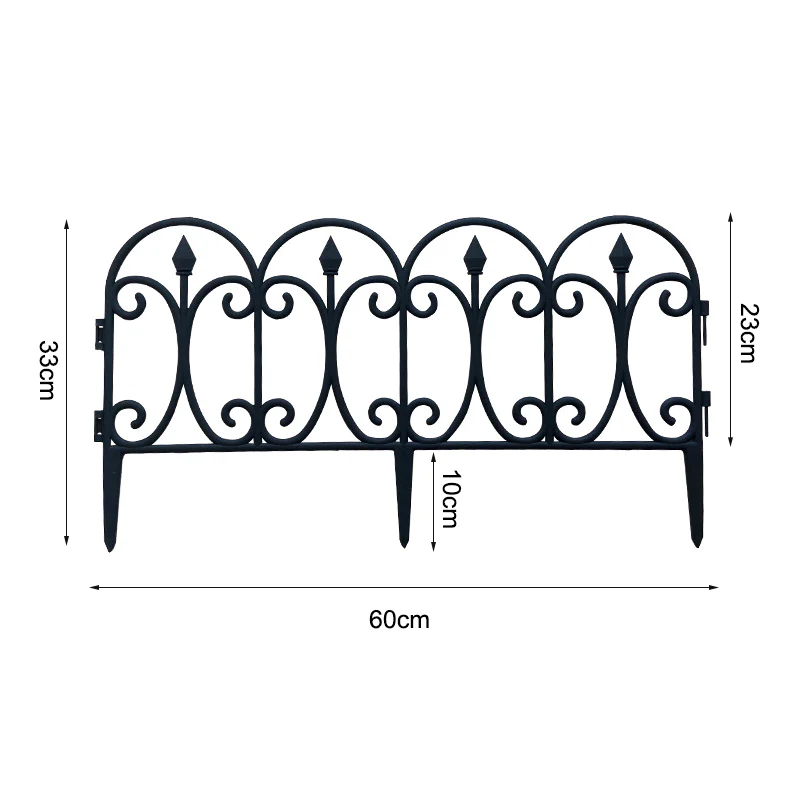 Garden Sanctuary 6pcs Outdoor Picket Fence Decorative Garden Border Edging - Image 8