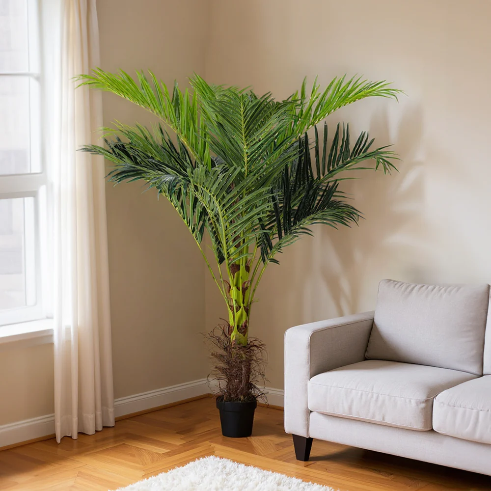 Garden Sanctuary Artificial Palm Tree Fake Greenery Decoration For Home