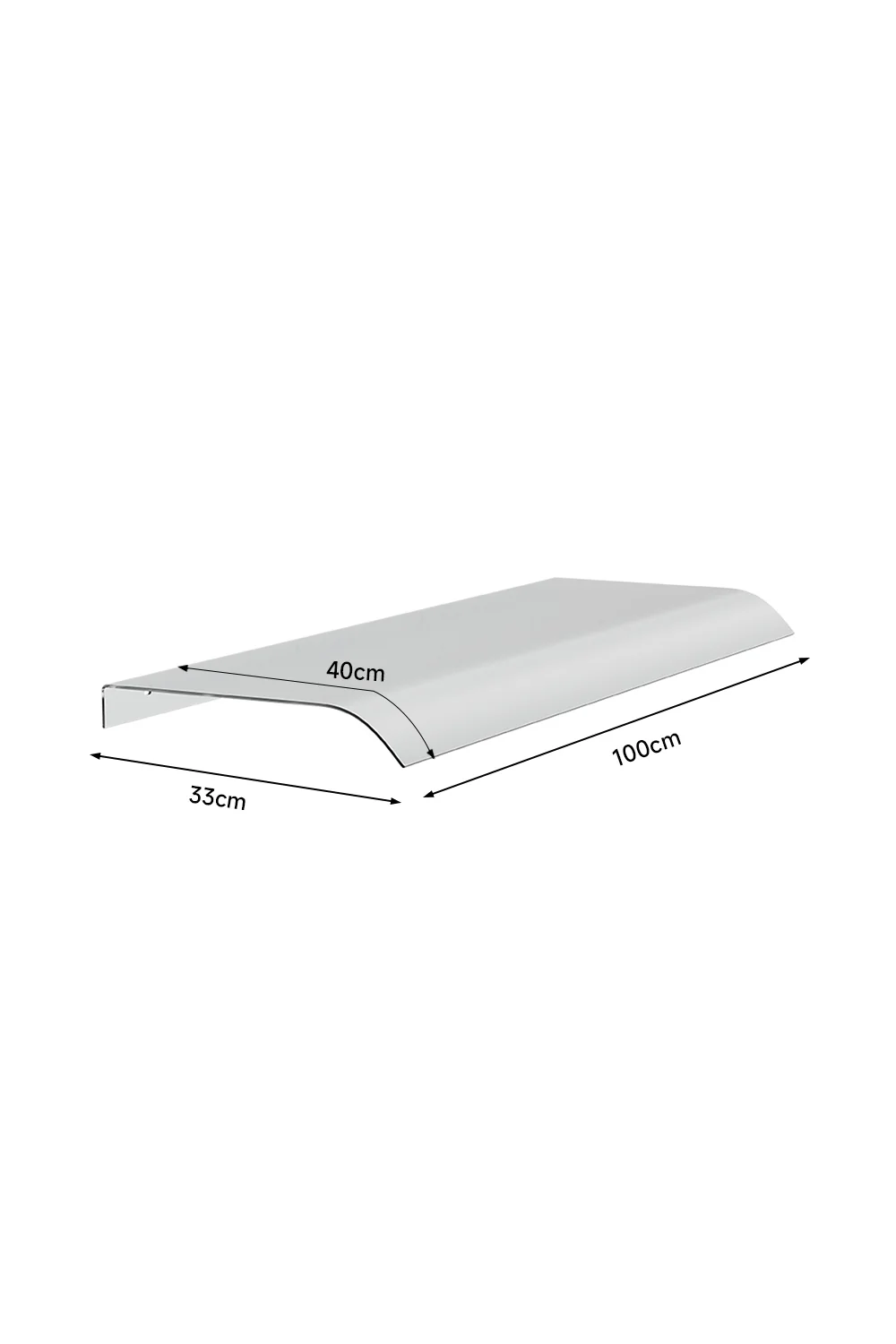 Garden Sanctuary Frosted Window Door Awning Canopy - Image 6