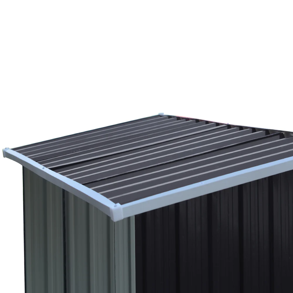 Garden Sanctuary Garden Outdoor Metal Firewood Log Storage Shed - Image 3