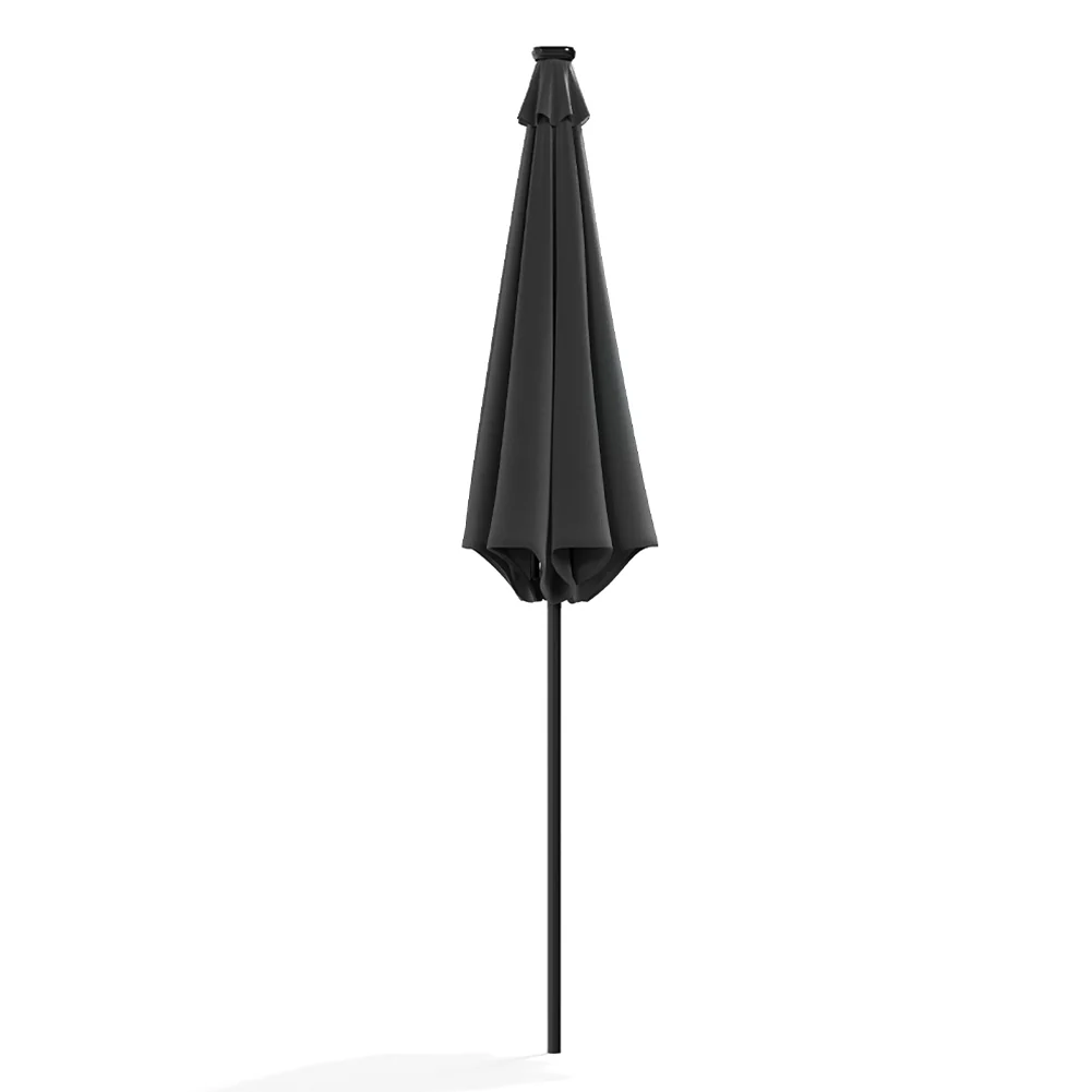 Garden Sanctuary Large Solar Powered LED Patio Umbrella For Outdoor Garden Patio Without Base - Image 4
