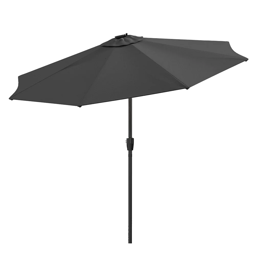 Garden Sanctuary Large Solar Powered LED Patio Umbrella For Outdoor Garden Patio Without Base - Image 6