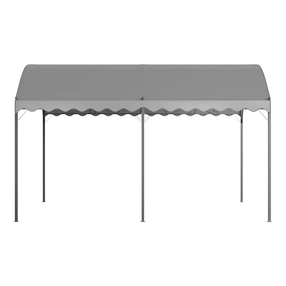 Garden Sanctuary Outdoor Metal Arched Pergola with Shade - Image 7