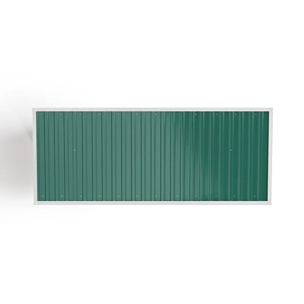 Garden Sanctuary Steel Outdoor Garden Storage Shed with Log Stacking Rack - Image 4