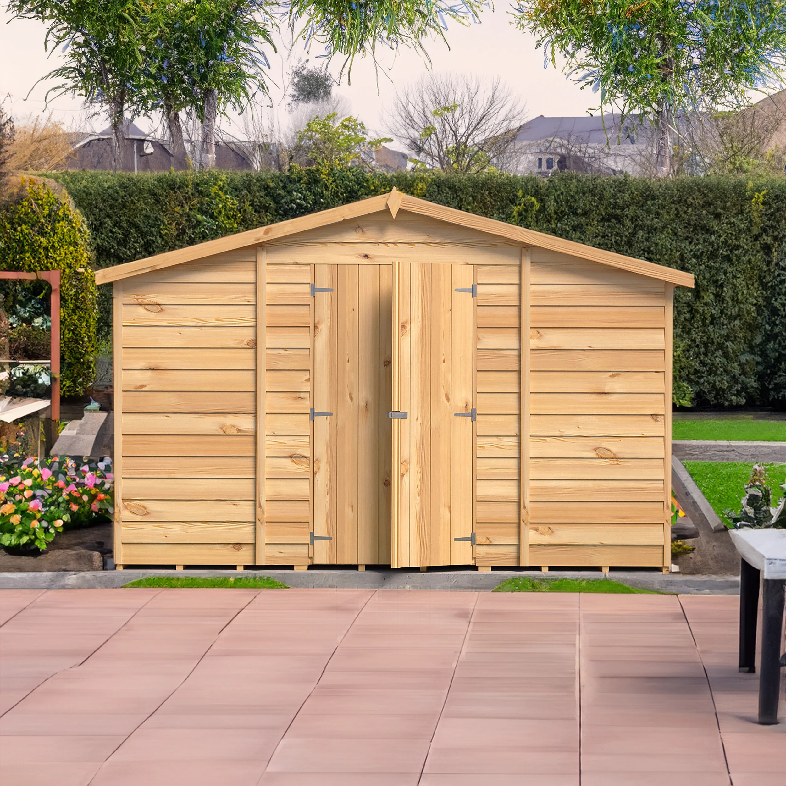 Garden Value Overlap 10 X 10 Windowless Shed - Image 5