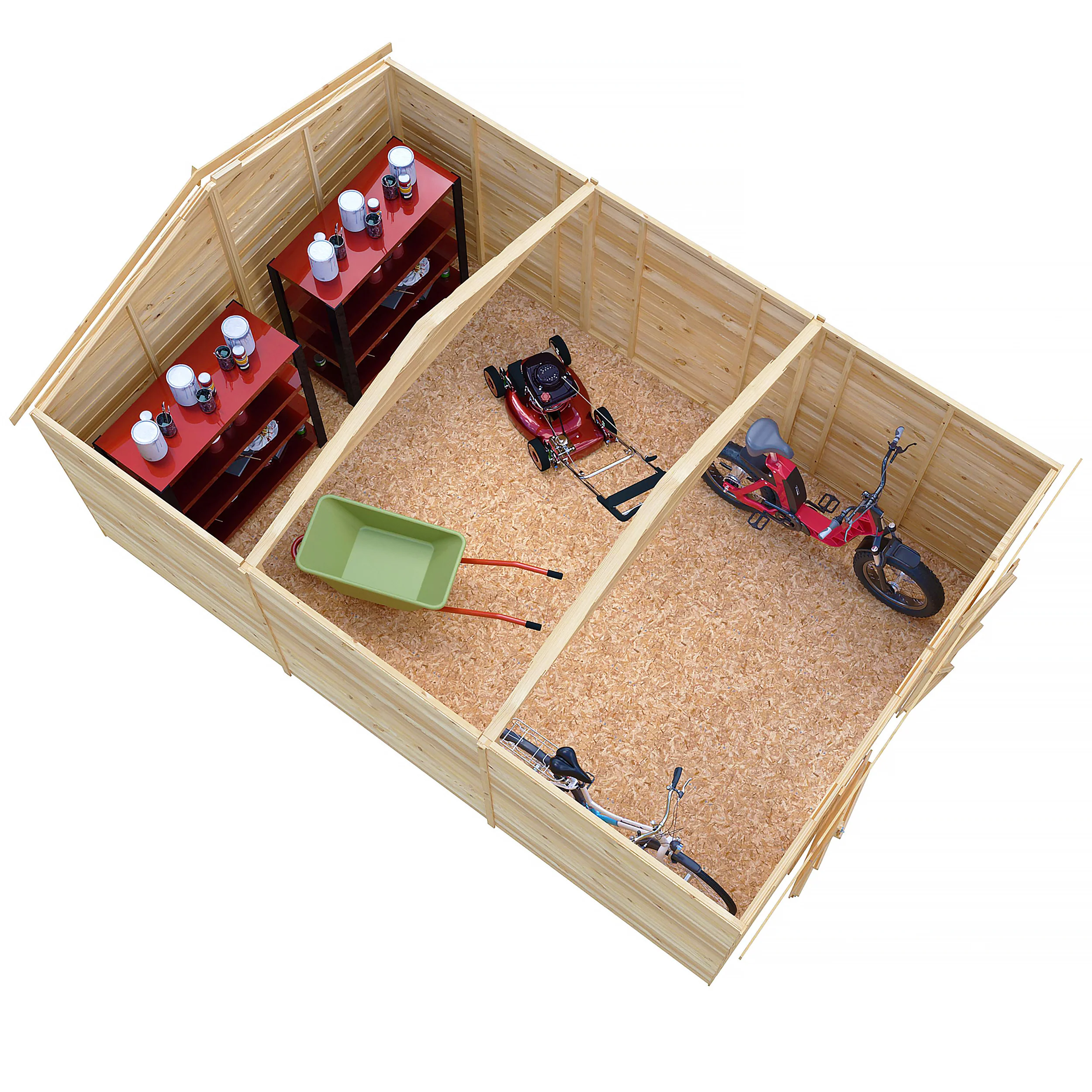 Garden Value Overlap 10 X 15 Windowless Shed - Image 6