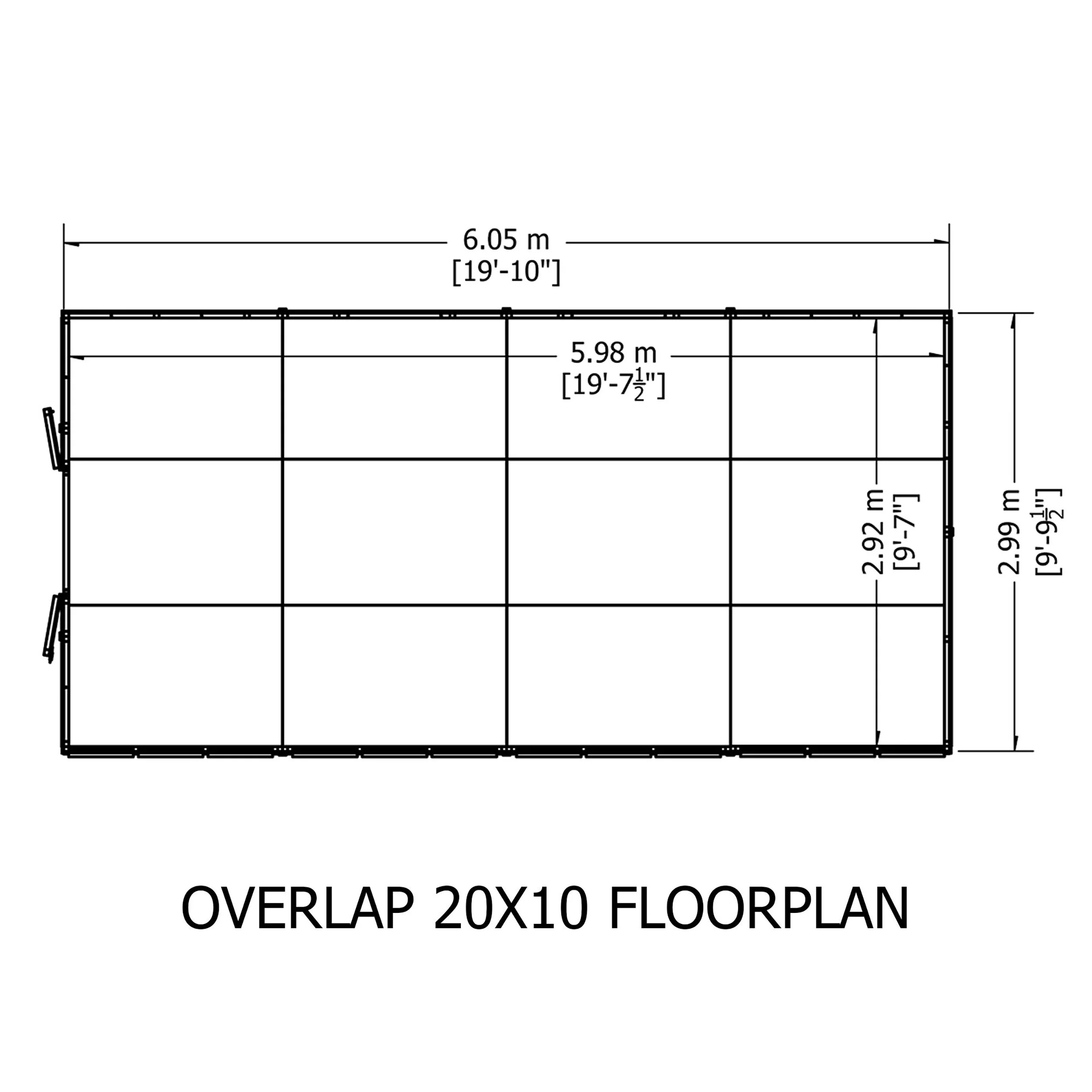 Garden Value Overlap 10 X 20 Apex Shed - Image 10