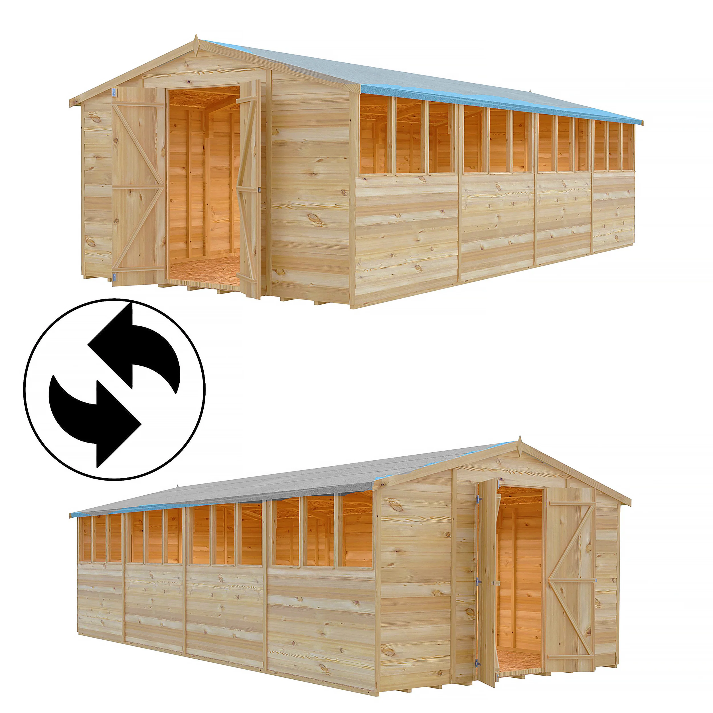 Garden Value Overlap 10 X 20 Apex Shed - Image 5