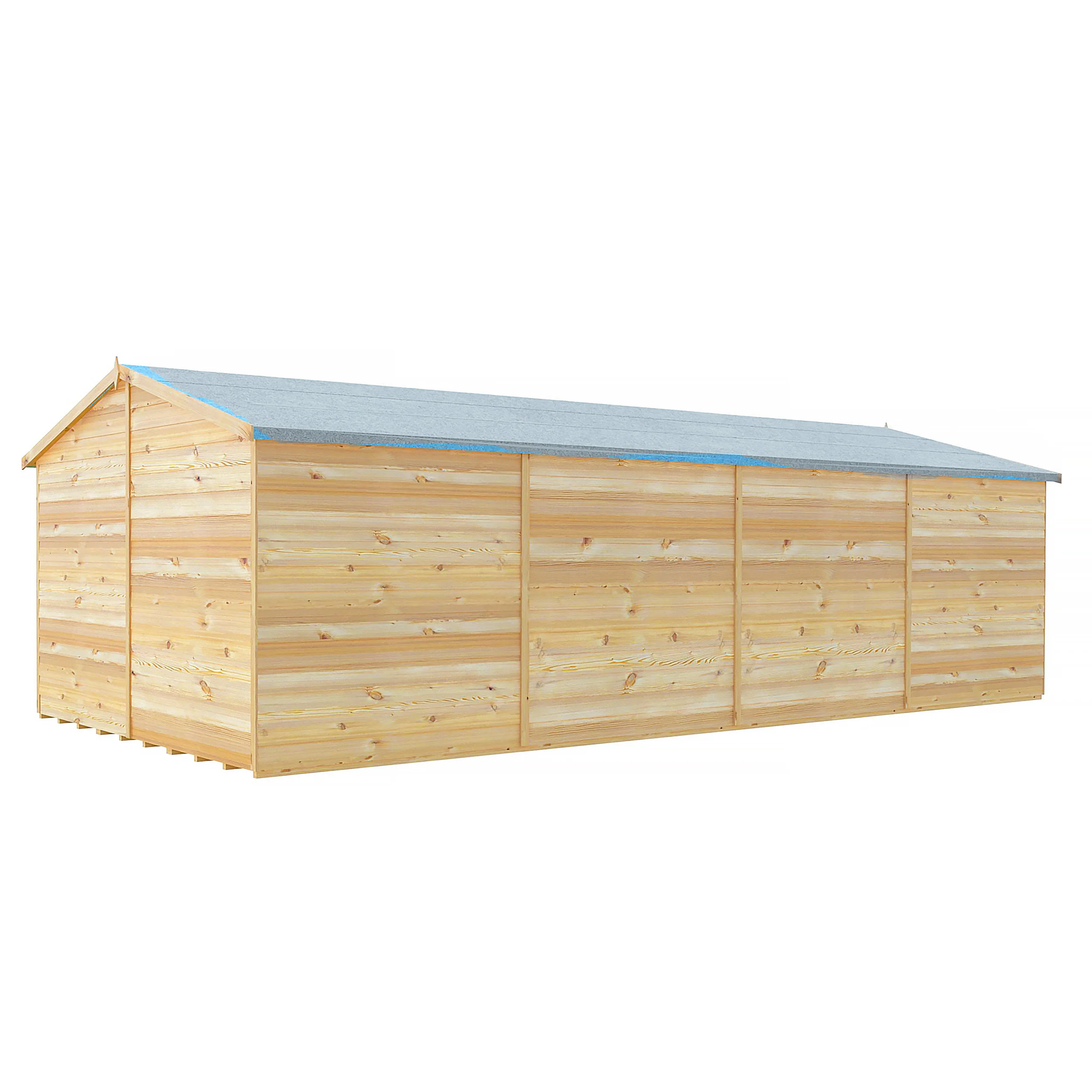 Garden Value Overlap 10 X 20 Windowless Apex Shed - Image 4